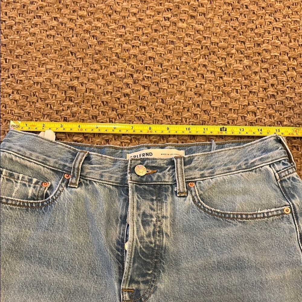 GRLFRND Blue Relaxed Fit Jeans with Distressed Details - Picture 10 of 12